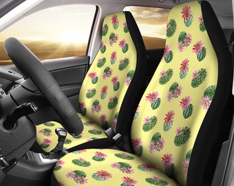CLOHOMIN Cute Universal Vehicle Front Seat Cover Llamas Cactus Anti-Slip Protect Seats Case CLOHOMIN Cute Universal Vehicle Front Seat Cover Llamas Cactus Anti-Slip Protect Seats Case