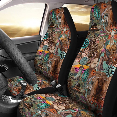 Western Style Cowgirl Aztec Car Seat Covers - Etsy