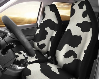 Cow print 2024 car seat covers