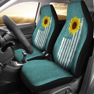 Turquoise car seat covers top