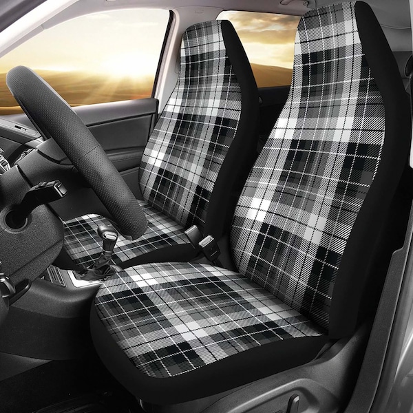 Colorful Plaid Tartan Pet Car Seat Cover