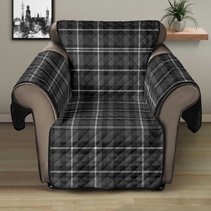 Plaid store rocker recliner