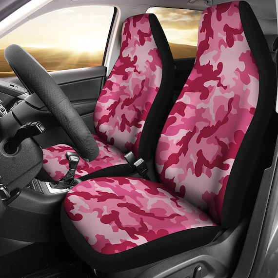 Buy Magenta Camouflage Car Seat Covers Pink Camo Universal Fit Set