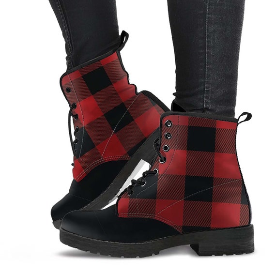 buffalo plaid boot
