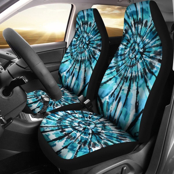 Blue Tie Dye Pet Car Seat Cover main image 1