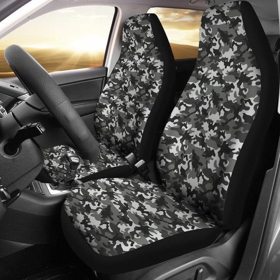 Buy Black Gray and White Camouflage Camo Universal Fit Car Seat