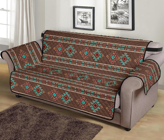 Southwestern Pattern Couch Sofa Cover 70 Seat Width Slipcover