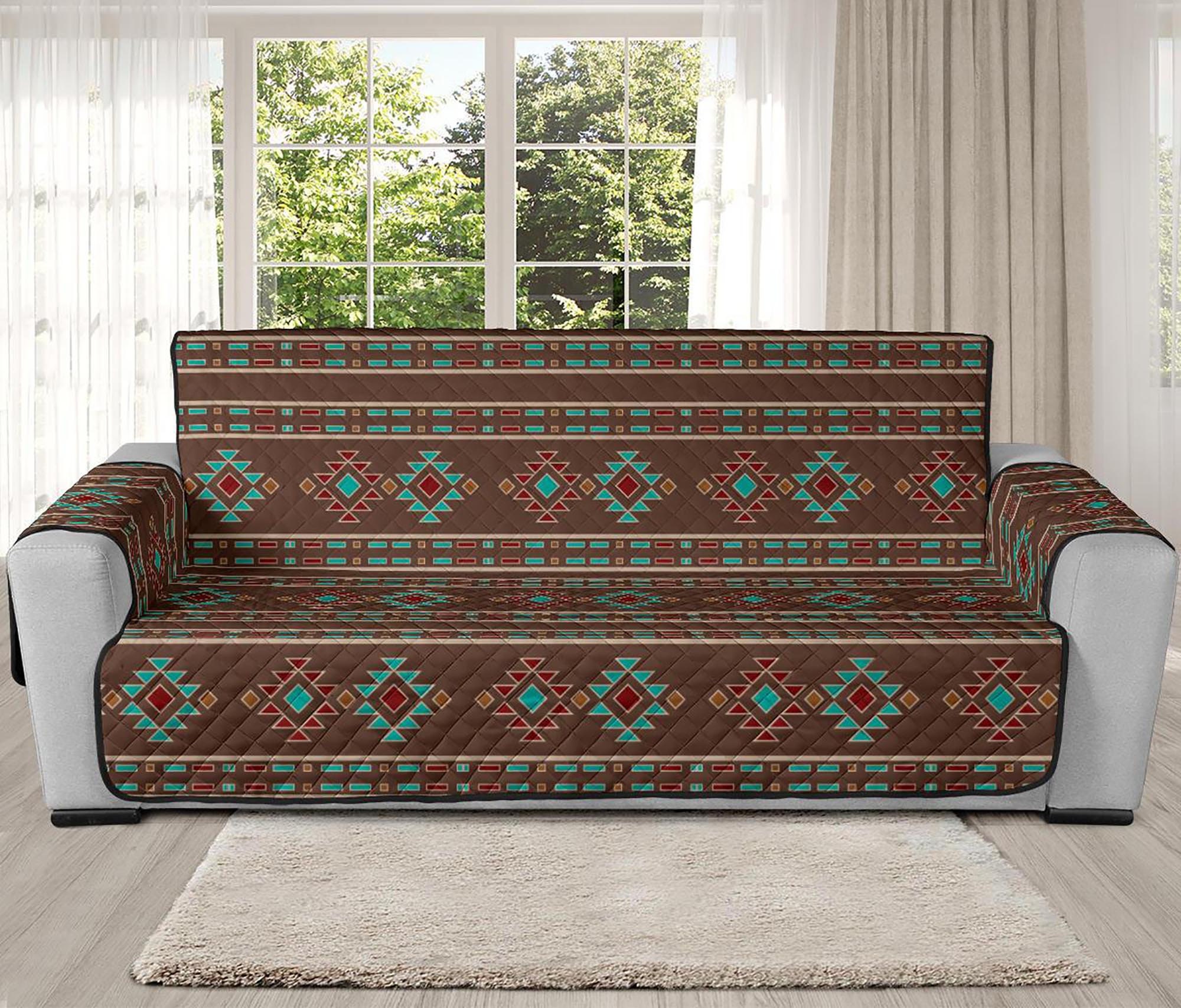 Southwestern Pattern Couch Sofa Cover 70 Seat Width Slipcover