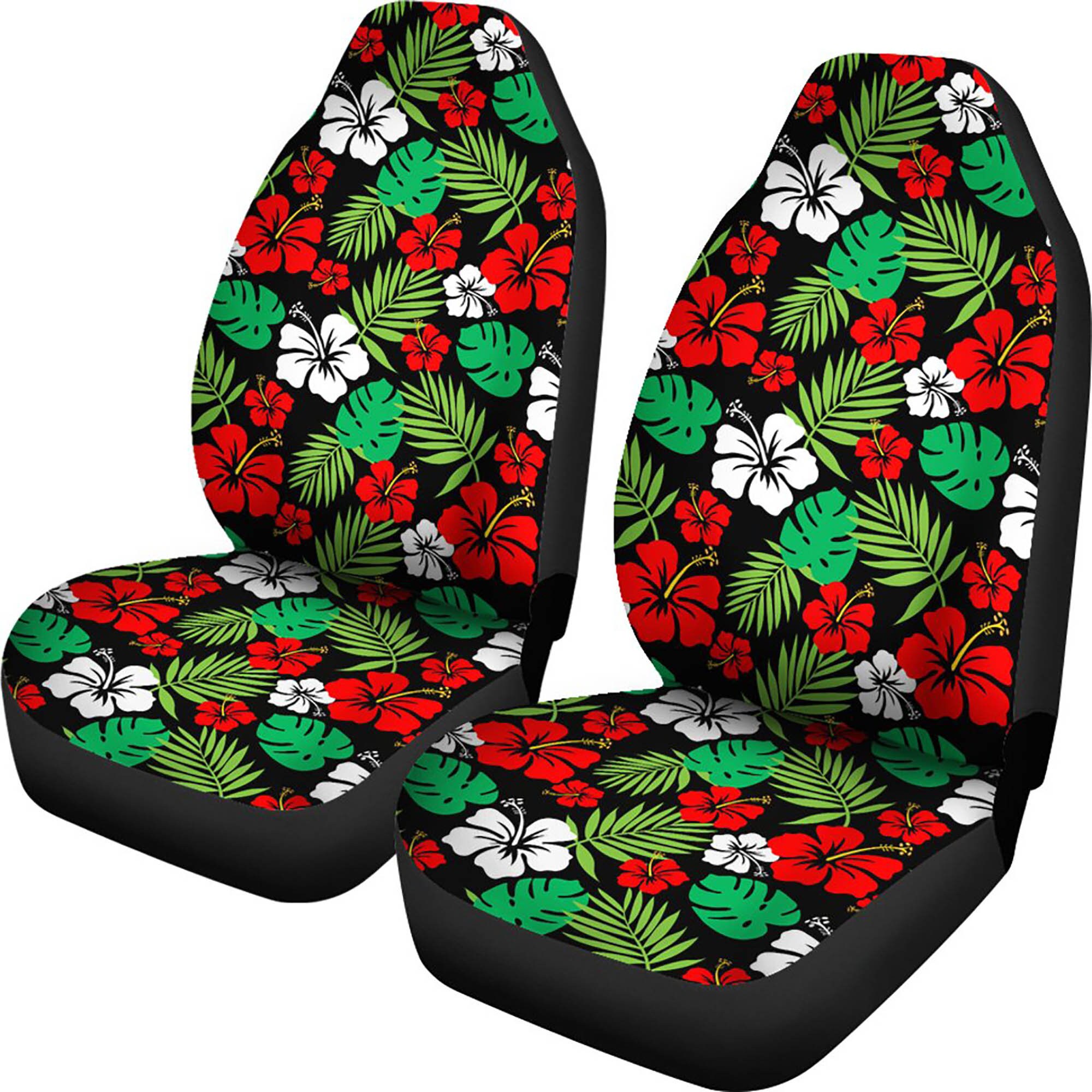 Colorful Hibiscus Flower Car Seat Covers Set With Hawaiian Etsy