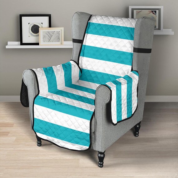 Turquoise chair slipcover deals