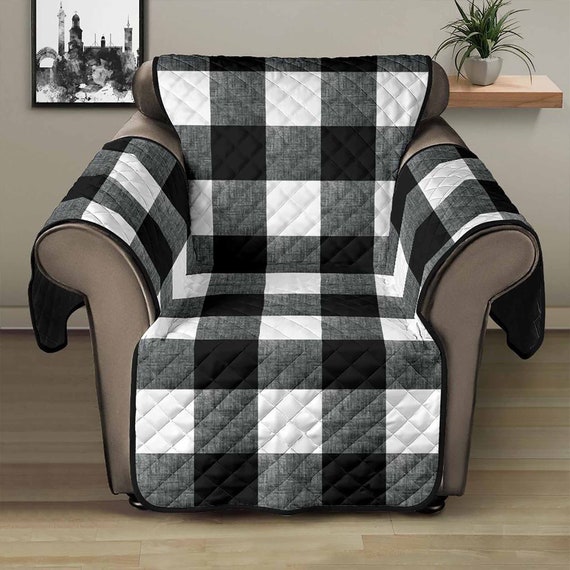 Buffalo Check Home D cor Recliner Slipcover 28 Seat Width Large