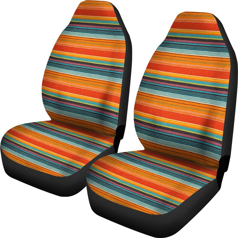 Colorful Mexican Serape Style Pattern Car Seat Covers Seat ...