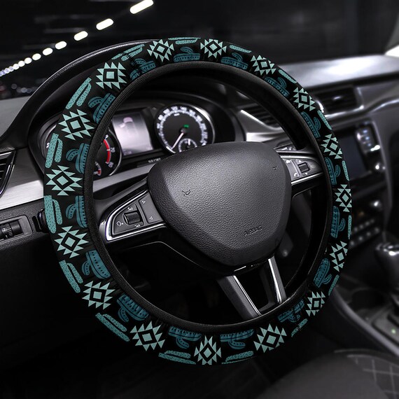 Buy Cactus Steering Wheel Cover Teal and Turquoise Anti slip Car