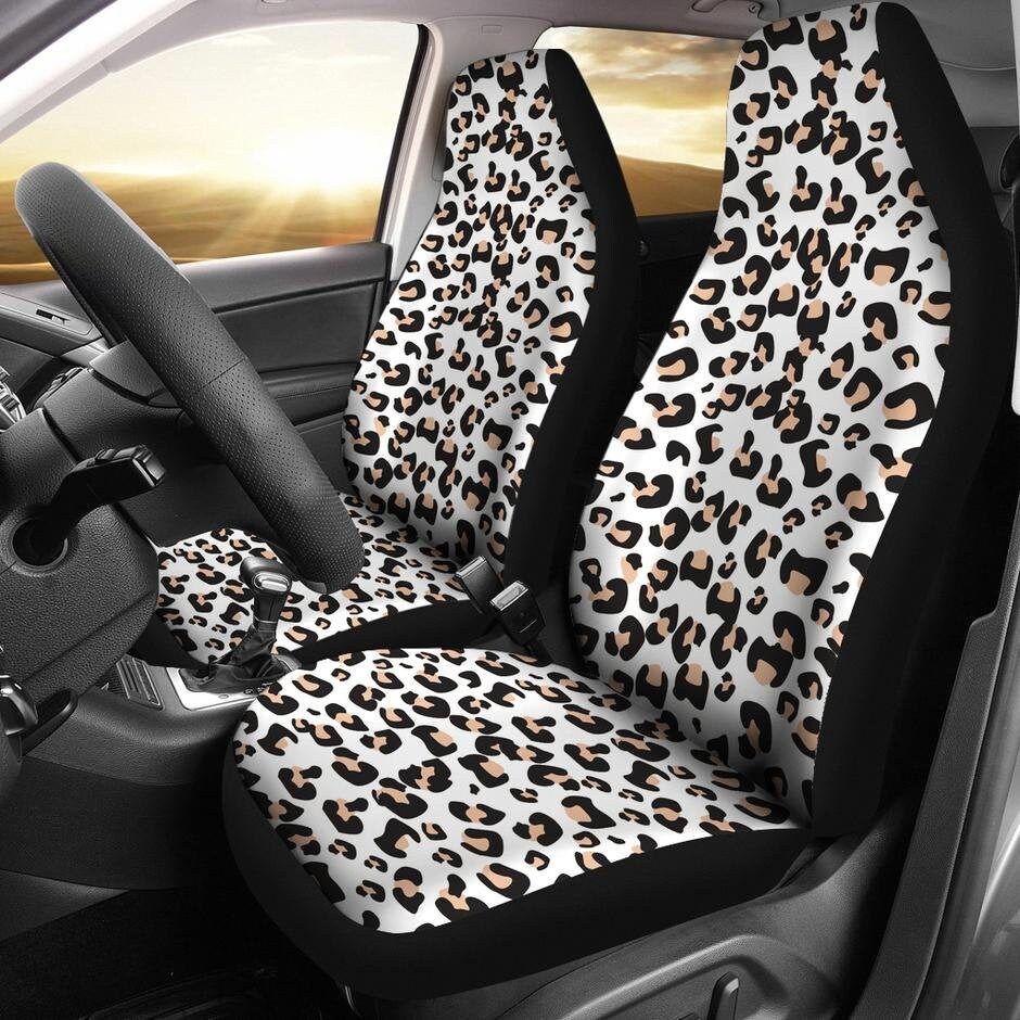 Leopard print seat clearance covers