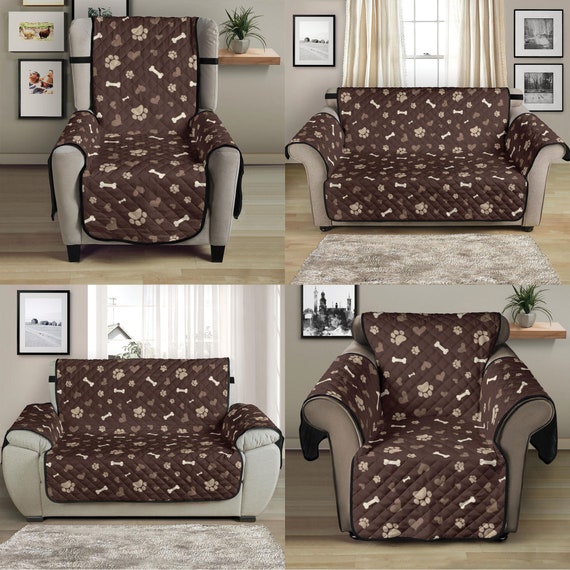 paw print sofa cover