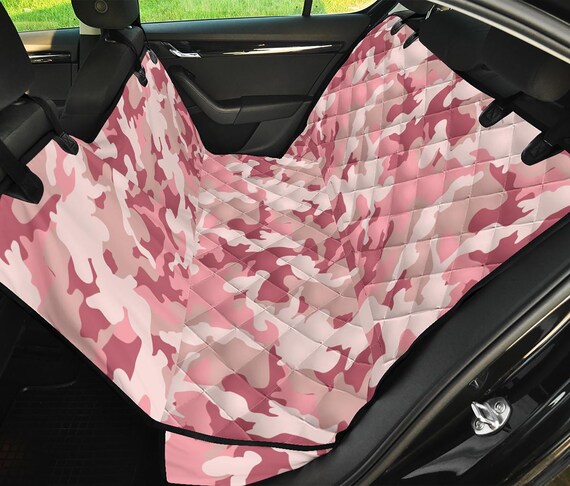 Rose Gold Back Seat Cover Dog Hammock Car Truck SUV Pet Seat Cover  Waterproof Bench Seat Protector Washable Easy Install Car Accessories 