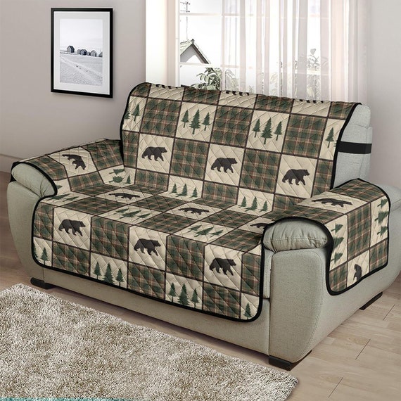 Plaid chair and a half deals