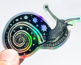 Holographic Snail Sticker