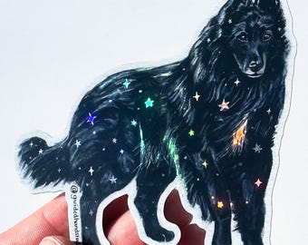 Holographic Hound Sticker