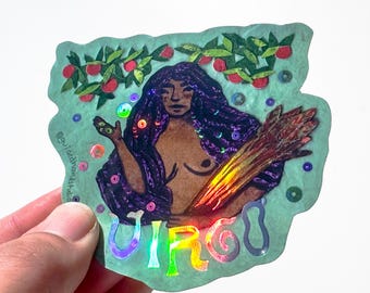 Holo Zodiac Stickers: Virgo