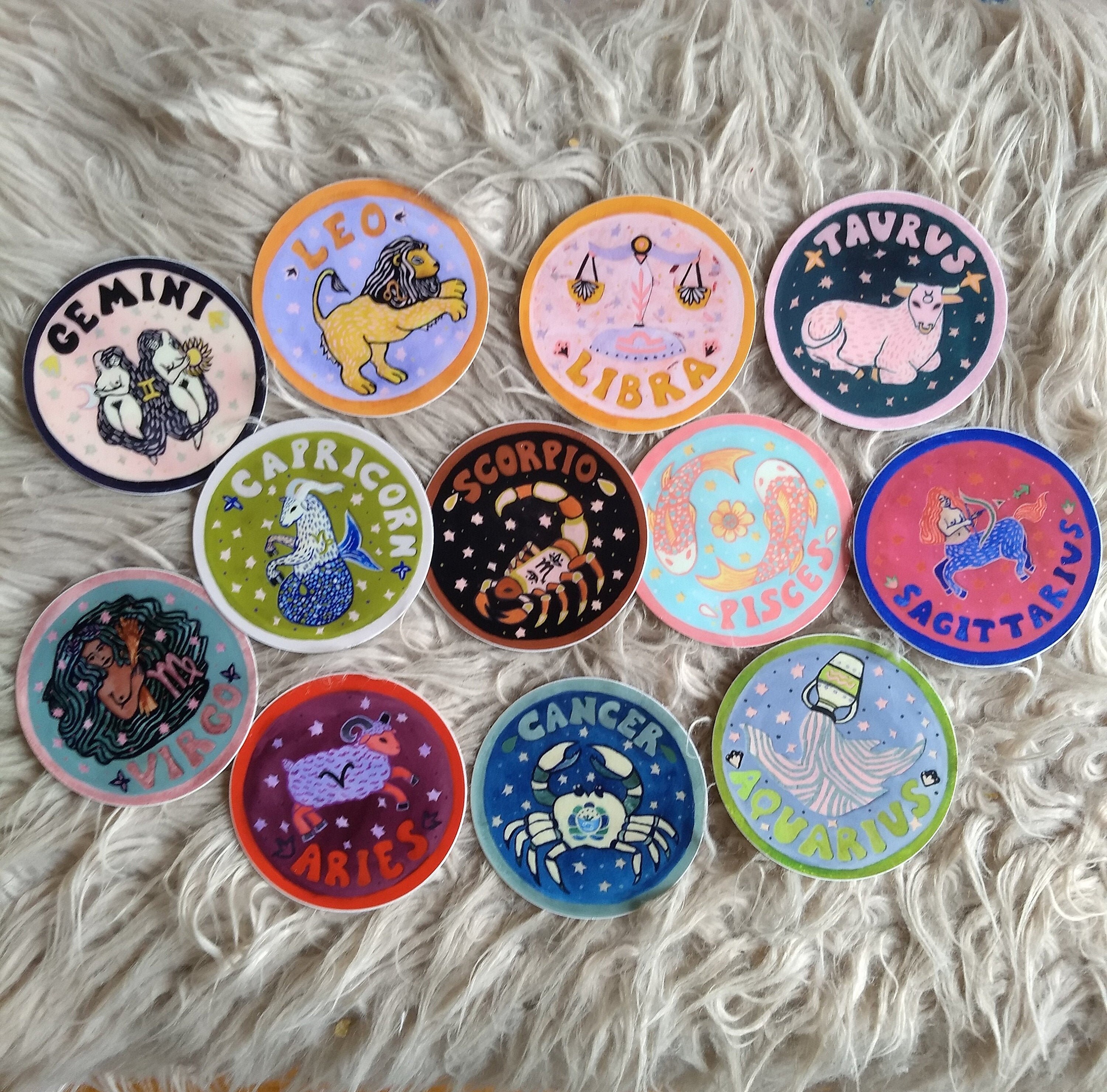 Zodiac Stickers (ARIES-VIRGO)