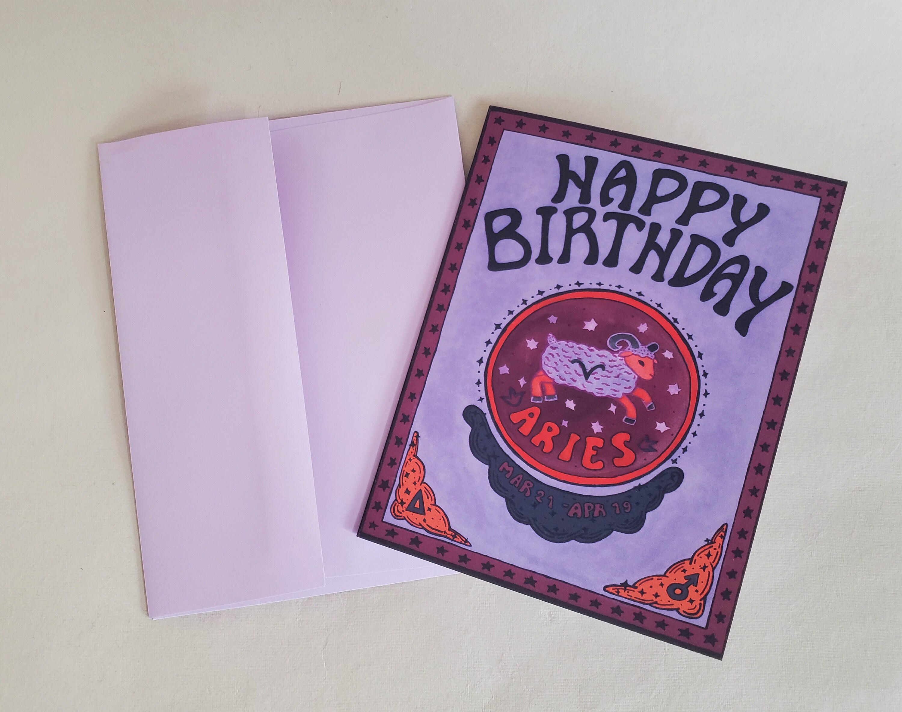 Zodiac Birthday Cards (ARIES-VIRGO)