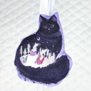 Hand Sewn Yule Cat Ornament image 4