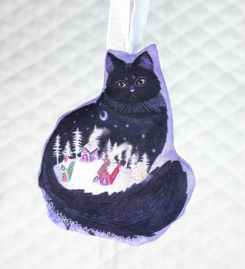 Hand Sewn Yule Cat Ornament image 4
