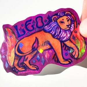Holo Zodiac Stickers: Leo