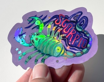 Adesivi olografici dello zodiaco: Scorpione