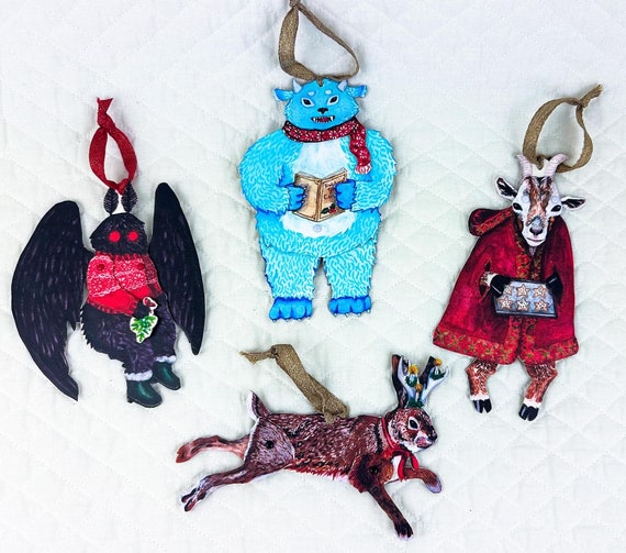 Christmas Cryptid Ornaments