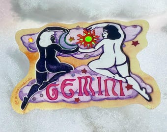 Holo Zodiac Stickers: Gemini