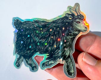 Holographic Goat Sticker