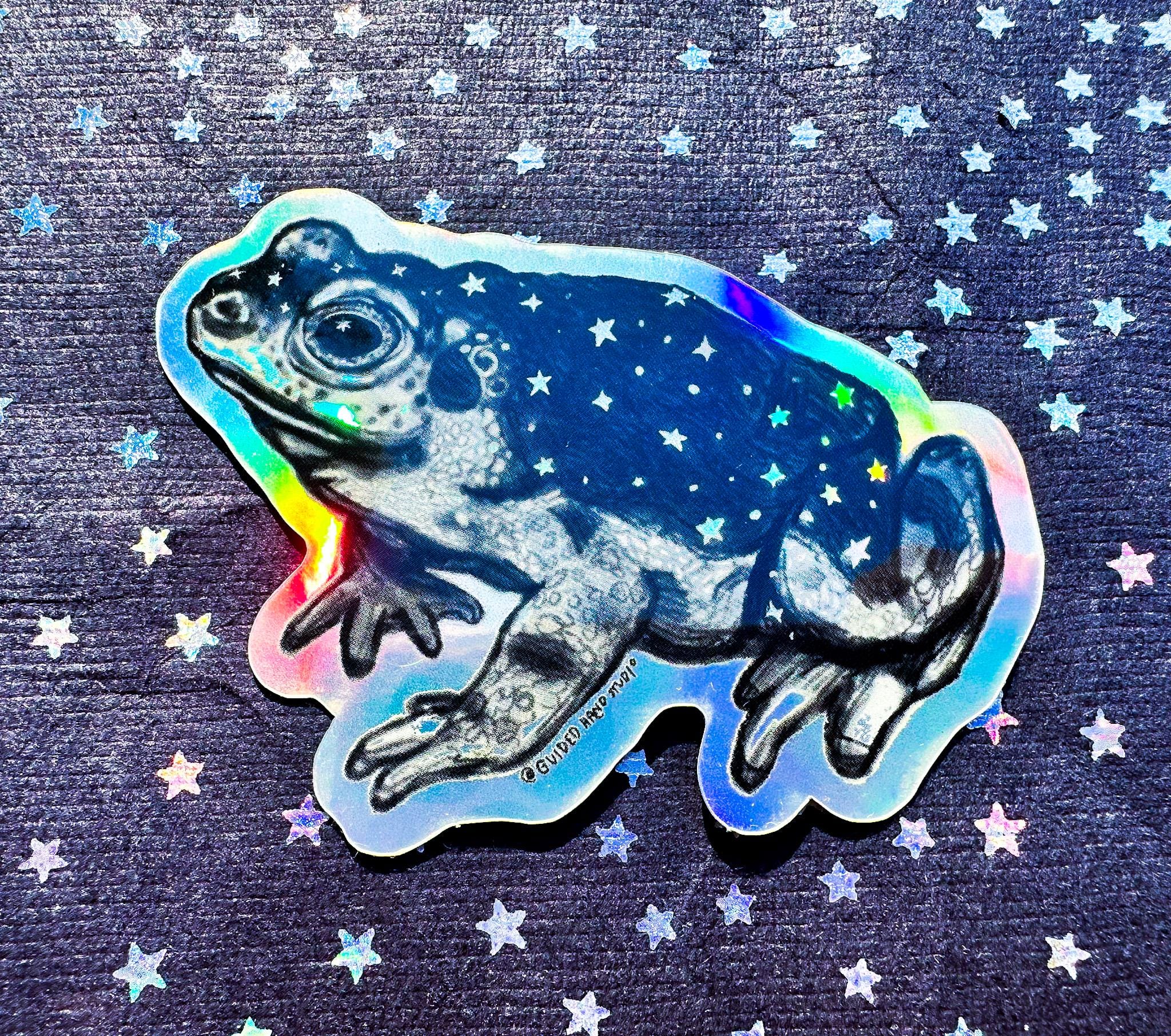 Toad Panic Sticker Holographic Toad Sticker - Etsy