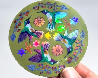 Holo Sigil Sticker: Hummingbird
