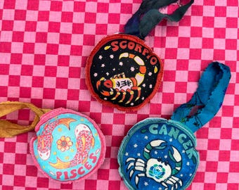 Zodiac Ornaments: Water Signs
