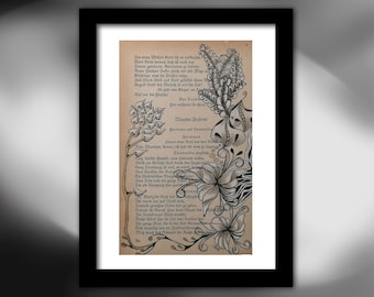 Oude boekpagina met hand-drawn grafiek