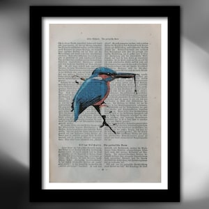 Historische Buchseite in Frakturschrift - mit eigenem Print