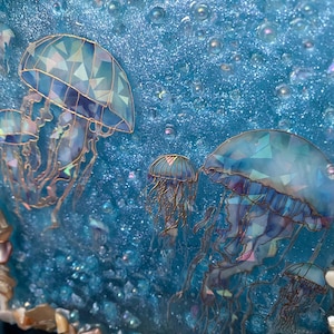 Homemade Holographic Jellyfish Scene Nightlight