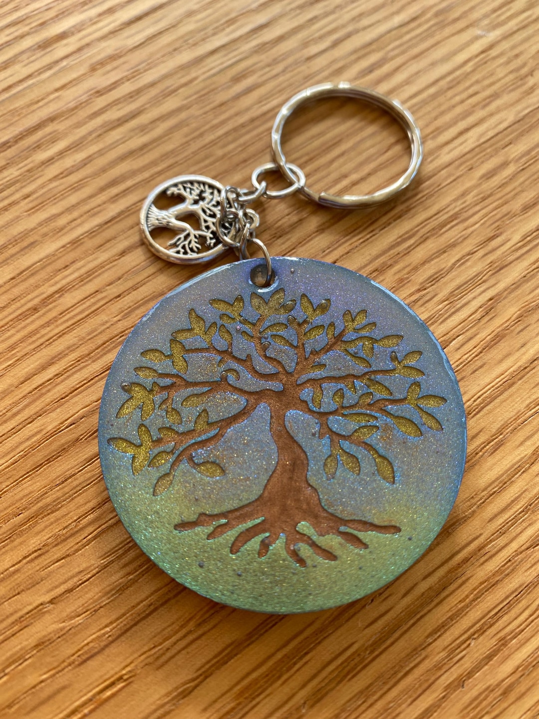Tree Keyring Handmade Tree of Life Keychain - Etsy