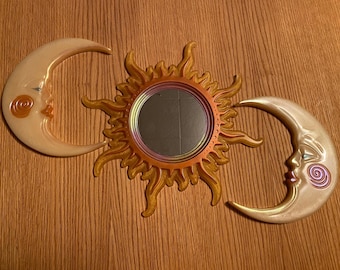 Sun Mirror with 2 surrounding Moons
