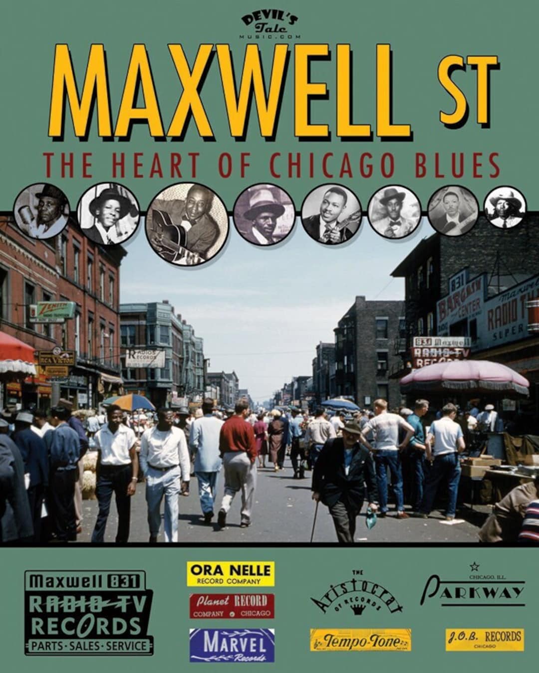 Maxwell Street Blues Poster 24x30 by Devils Tale Music Etsy