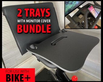 Plus Bundle / 2 bandejas con tapa de monitor (para usar con Bike+ SOLAMENTE) de Wise Owl Co.