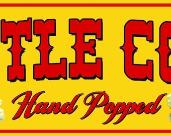 3'x10' Kettle Corn - Concession Stand Banner (multiple sizes available)