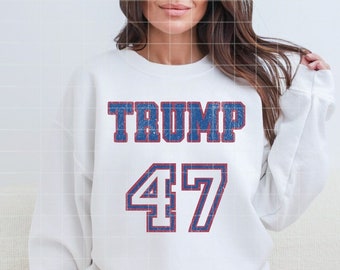 Trump Varsity PNG, Distressed Trump 47 Republican Proud Conservative Png, Digital Download Make America Trump Again 2024 Supporter