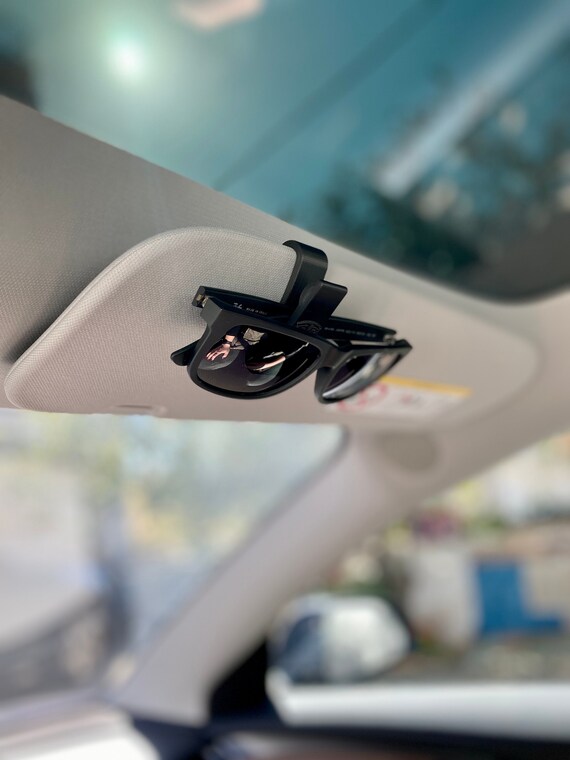 Buy Sunglasses Glasses Sun Visor Clip for TESLA Model 3 Y 3d