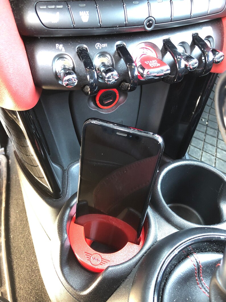 Mobile holder Apple iPhone Mini Cooper F56 cupholder 3d Etsy