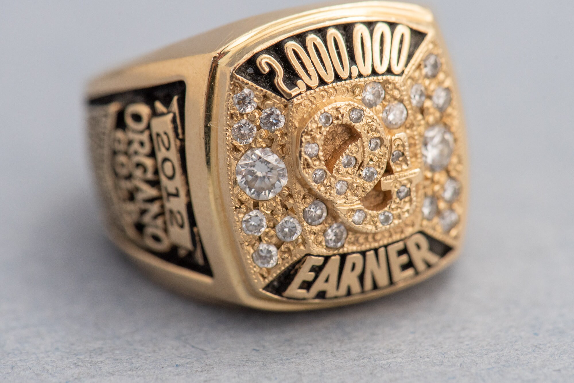 14K Gold 'OG' Graduation Ring with Diamonds 20.8 Etsy