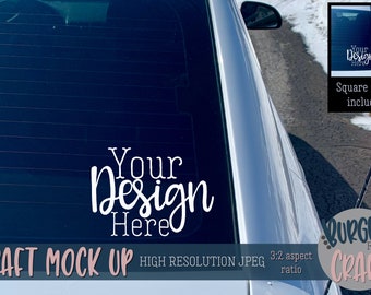 Car window decal | Craft mock up