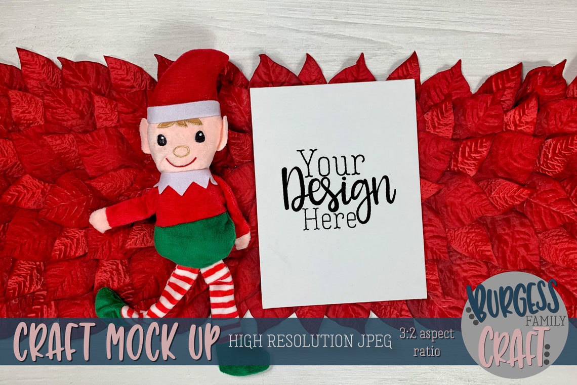 Dollar Tree Elf Vertical Certificate II Craft Mock Up Etsy